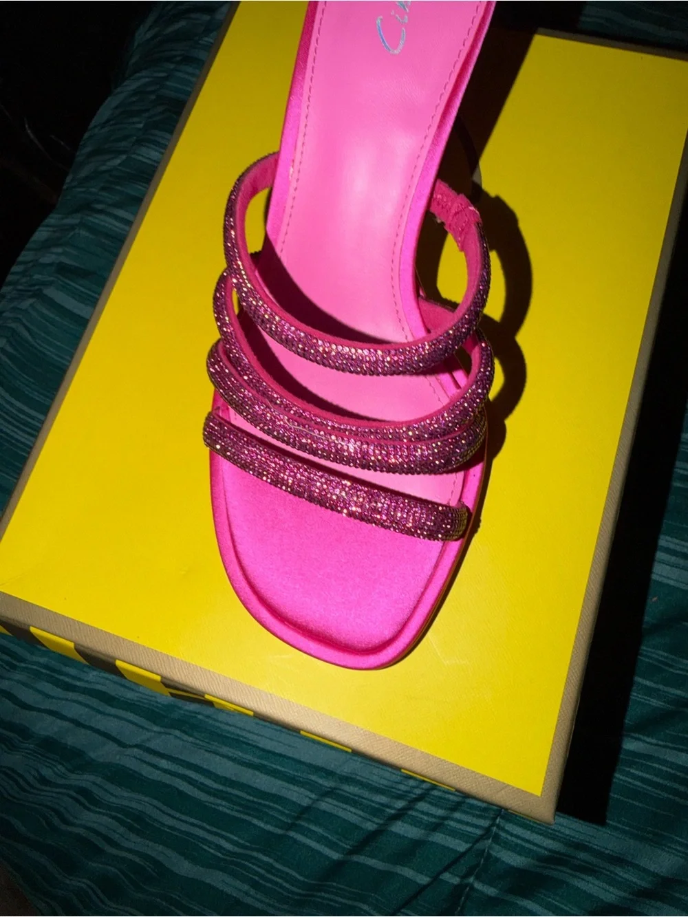 Circus NY Brand Hot Pink Strappy Women’s Slide Sandal